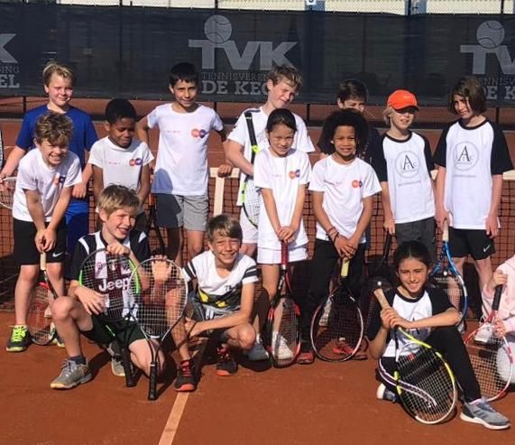 Happy kids at tennis camp at TV De Kegel – 359 tennis camp Amstelveen
