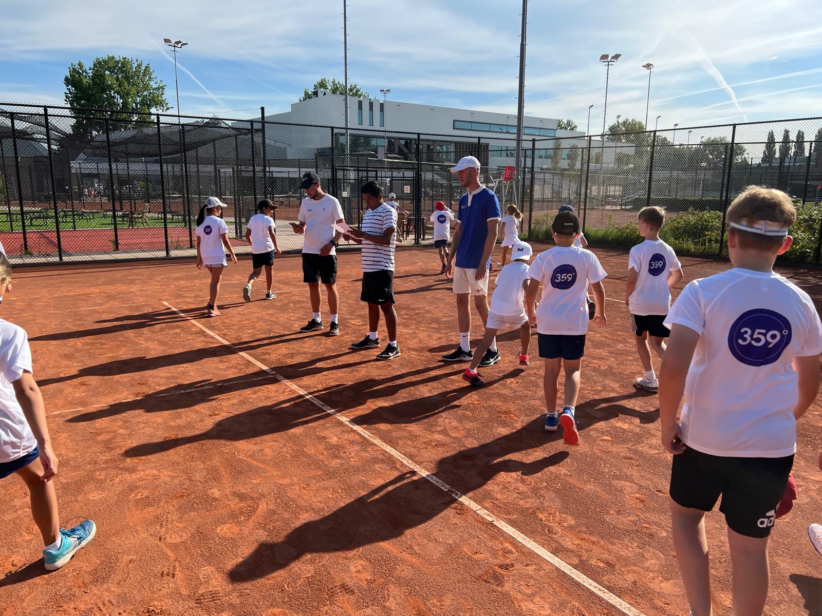 Instructions for the group on court – 359 tennis camp Amstelveen
