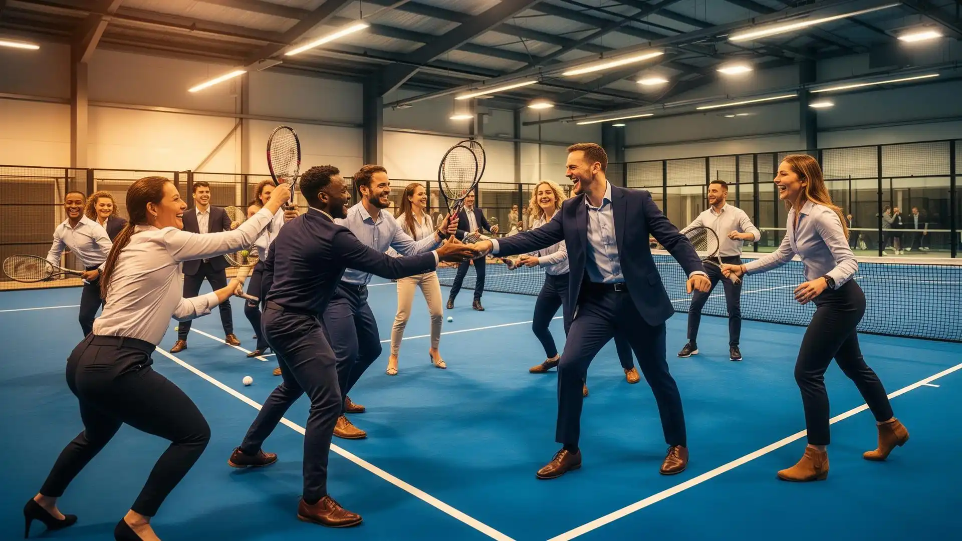 Corporate tennis events Amsterdam — business tennis clinic at NTC Amstelveen 359.tennis