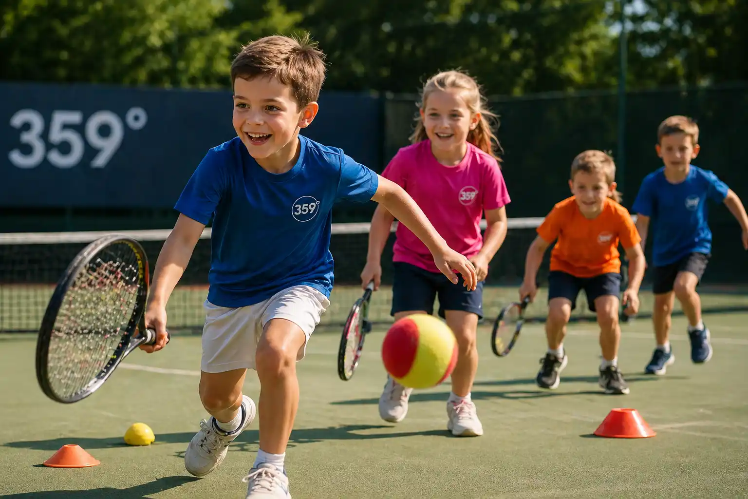 Tenniskids tennistraining bij 359.tennis NTC Amstelveen